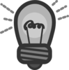 Light Bulb Icon Clip Art